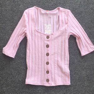 Free People button down sweater shirt size Small